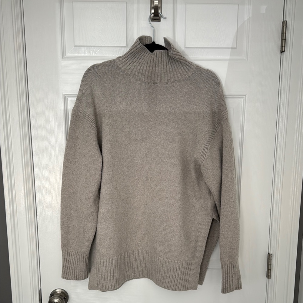 Cozy Gray Turtleneck Sweater